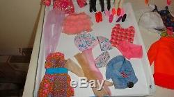 Vintage Barbie Tnt Mod Era Doll Lot Clothes Shoes Acces. Dolls Clean No Work Here