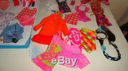 Vintage Barbie Tnt Mod Era Doll Lot Clothes Shoes Acces. Dolls Clean No Work Here