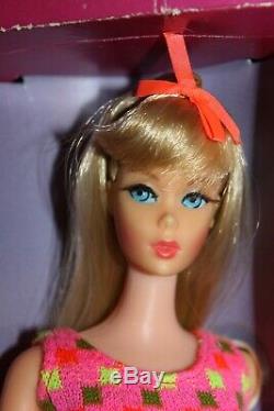 Vintage Barbie Twist n Turn- Blonde Near Mint in Box with Wrist Tag
