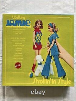 Vintage Barbie Walking Jamie Strollin' In Style Rare Sears Exclusive NRFB Mint