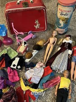 Vintage Barbie and Ken Dolls. TM Tags and accessories. Huge lot Happy Family