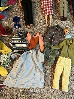 Vintage Barbie and Ken Dolls. TM Tags and accessories. Huge lot Happy Family