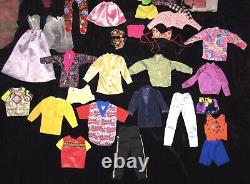 Vintage Barbie and Ken Dolls With Clothing and Accessories Lot