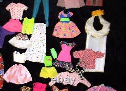 Vintage Barbie and Ken Dolls With Clothing and Accessories Lot