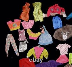 Vintage Barbie and Ken Dolls With Clothing and Accessories Lot