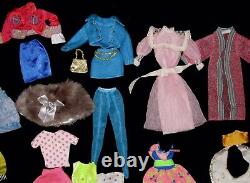 Vintage Barbie and Ken Dolls With Clothing and Accessories Lot