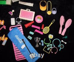 Vintage Barbie and Ken Dolls With Clothing and Accessories Lot