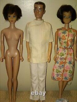 Vintage Barbie doll Lot American Girl 1070 Ken Hair Fair Barbie head Midge body