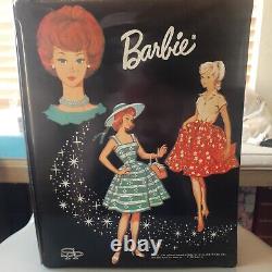 Vintage BarbieLOT of 2@1962MIDGEBlonde+Brunette in ORIG swim suits+ 1964 CASE