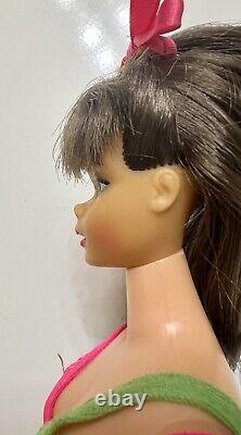 Vintage Brunette Standard Barbie Doll MINT W Stand