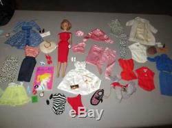 Vintage Bubble cut Barbie, Case and Clothing LOT