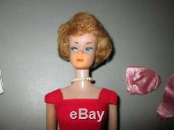 Vintage Bubble cut Barbie, Case and Clothing LOT