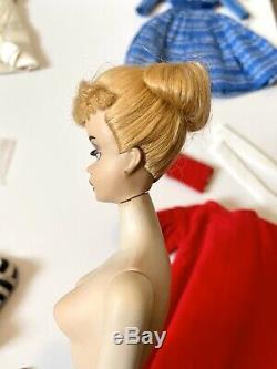 Vintage Crayon Smell Ghost Ponytail #3 Barbie Doll Lot Brown Eyeliner Blonde OSS