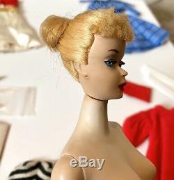 Vintage Crayon Smell Ghost Ponytail #3 Barbie Doll Lot Brown Eyeliner Blonde OSS