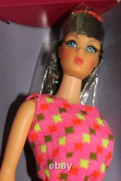 Vintage Dark Brunette TNT Twist N Turn Barbie Doll Mint In Box