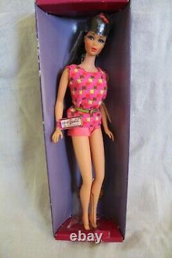 Vintage Dark Brunette TNT Twist N Turn Barbie Doll Mint In Box