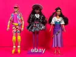 Vintage Disney and Barbie Doll Lot Li Shang, Milo Thatch, Esmeralda, Etc