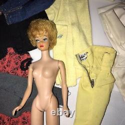 Vintage Dolls Barbie Ken & Clothing case Lot mix Original Mattel clean 1960's