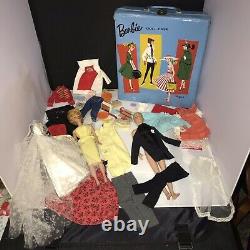 Vintage Dolls Barbie Ken & Clothing case Lot mix Original Mattel clean 1960's