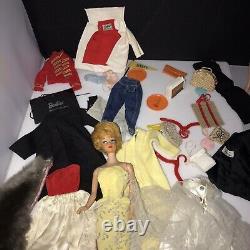 Vintage Dolls Barbie Ken & Clothing case Lot mix Original Mattel clean 1960's