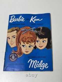 Vintage Fashion Queen Barbie Doll w Original Box, Wigs Inserts 1963 Midge