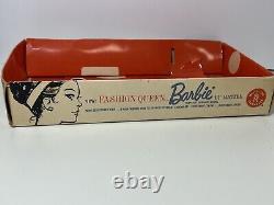 Vintage Fashion Queen Barbie Doll w Original Box, Wigs Inserts 1963 Midge