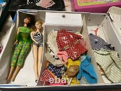 Vintage HUGE LOT Barbie Ken Dolls-Clothes-Cases and more