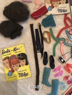 Vintage Huge Barbie Lot Francie Ken Bubblecut Skipper Chris, Clothes & Access