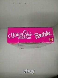 Vintage Jewel hair mermaid Barbie NRFB 1995 #14586 Mattel NEW with Sparkly Stars