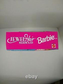 Vintage Jewel hair mermaid Barbie NRFB 1995 #14586 Mattel NEW with Sparkly Stars