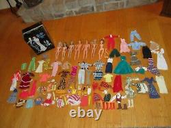 Vintage Ken Doll Barbie Mattel Clothes Case & More Outfits Talking (F630)