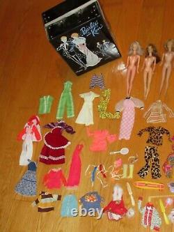 Vintage Ken Doll Barbie Mattel Clothes Case & More Outfits Talking (F630)