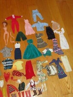 Vintage Ken Doll Barbie Mattel Clothes Case & More Outfits Talking (F630)