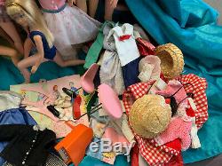 Vintage Large Lot Tammy, Midge, Skipper Barbie & Etc. (at least 2 Dolls TLC)