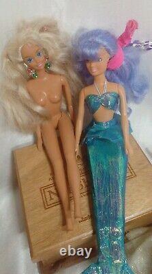 Vintage Late 80s Early 90s Barbie Lot Barbie Ken Skipper Kevin Kiara Dolls Free