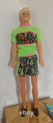 Vintage Late 80s Early 90s Barbie Lot Barbie Ken Skipper Kevin Kiara Dolls Free