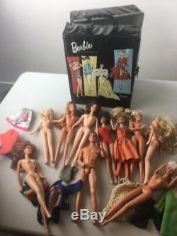 Vintage Lot 1959 1969 Barbie Ken 68 Skipper 1961 Case