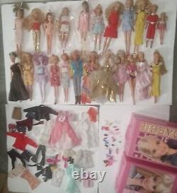 Vintage Lot Of 23 Barbie Dolls +MISC. 1960's -90's. 1966 TNT Japan with Lashes