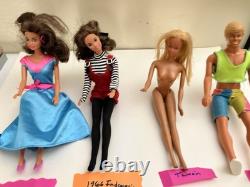 Vintage Lot Of 8 Barbie/Ken Dolls Japan Taiwan Philippines Korea Malaysia Indon