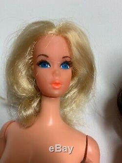 Vintage Lot of 2 Walk Lively Steffie And Barbie Doll Hair Eyelashes