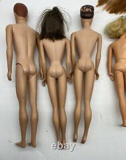 Vintage Lot of 7 Barbie Dolls from 1960s Some In TLC Condition Twiggy
