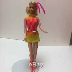 Vintage MOD Mattel Barbie Jamie Walking/TNT Doll Platinum HairRAREVibrantMINT