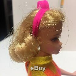 Vintage MOD Mattel Barbie Jamie Walking/TNT Doll Platinum HairRAREVibrantMINT