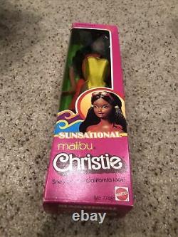 Vintage Malibu Christie sunsational barbie steffie face african american 7745