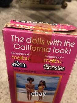 Vintage Malibu Christie sunsational barbie steffie face african american 7745