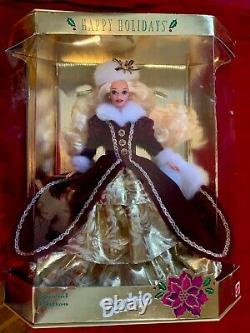 Vintage Mattel 15646 Barbie Doll Happy Holidays 1996 Special Edition New NRFB