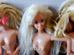 Vintage Mattel 1969 BARBIE DOLL LOT - 13 DOLLS PLUS CLOTHES