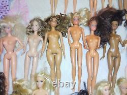 Vintage Mattel Barbie Doll Lot Of 25 Barbies & Clothing 80s 90's 2000's