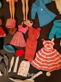 Vintage Mattel Barbie Doll lot. Clothes, Accessories. 1958/1965 Francie Tutti Midge