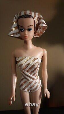 Vintage Mattel Barbie Fashion Queen Doll With Wigs/Holder Near Mint WOW